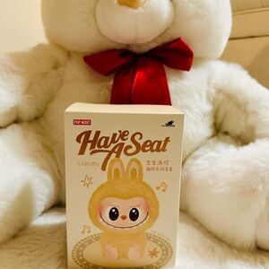NEW! Pop Mart Labubu Have a Seat Keychain ~ Blind Box Collectible